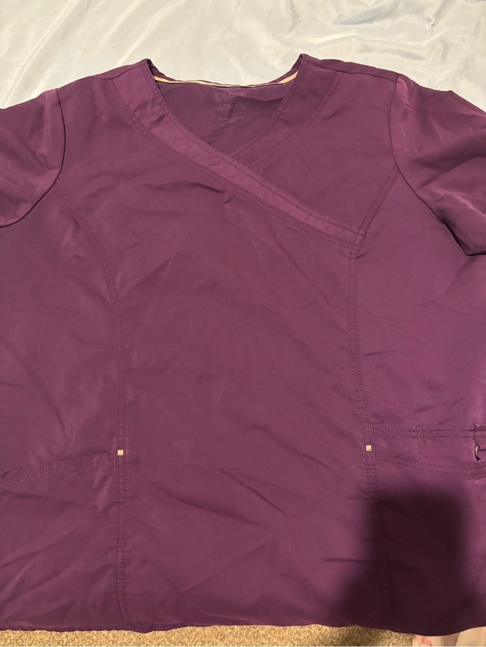 Women's Purple Scrub Top
